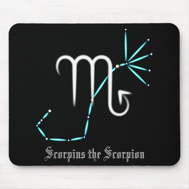 Zodiac Constellation Scorpio Mouse Pad (Front)