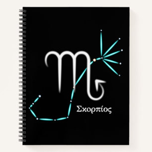 Zodiac Constellation Scorpio Notebook