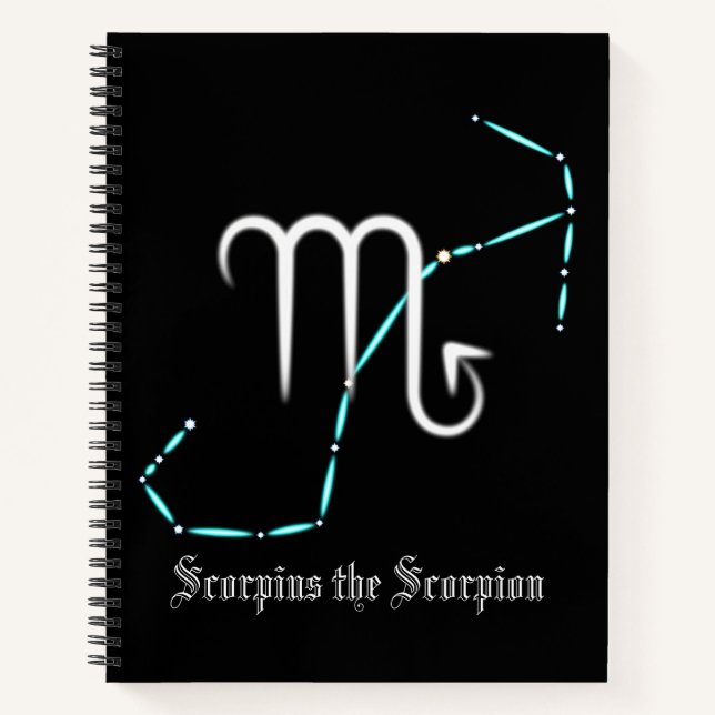 Zodiac Constellation Scorpio Notebook (Front)