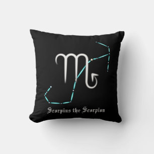 Zodiac Constellation Scorpio Throw Pillow