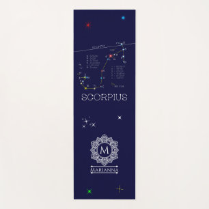Zodiac Constellation Scorpius Yoga Mat