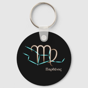 Zodiac Constellation Virgo Keychain