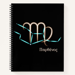 Zodiac Constellation Virgo Notebook
