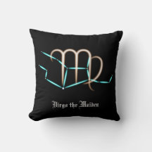 Zodiac Constellation Virgo Throw Pillow