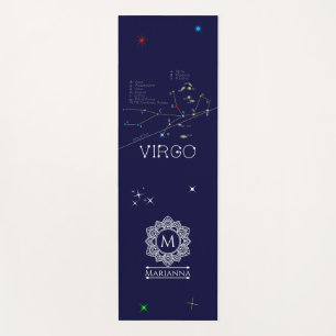 Zodiac Constellation Virgo Yoga Mat
