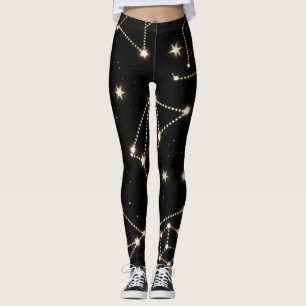 Zodiac Constellations Pattern leggings
