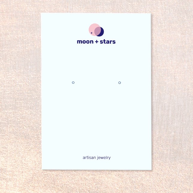 Zodiac Crescent Moon Earring Jewellery Display Business Card (Creator Uploaded)