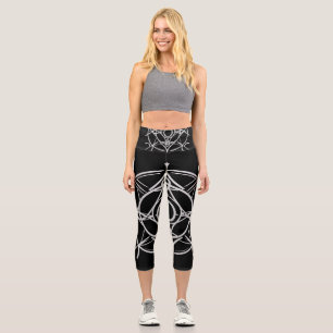 Zodiac design capri leggings