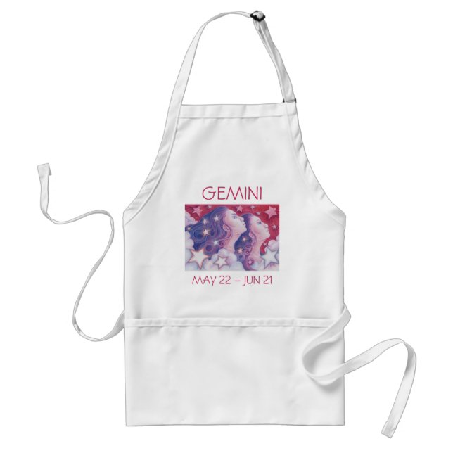 Zodiac Gemini apron (Front)