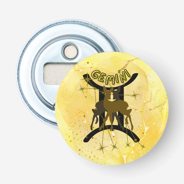 Zodiac Gemini Bottle Opener (Front)
