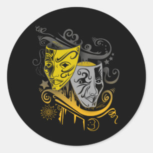 Zodiac - Gemini Classic Round Sticker