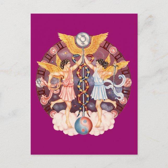 Zodiac Gemini - Customise it! Postcard (Front)