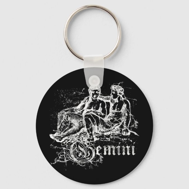 Zodiac Gemini Key Ring (Front)