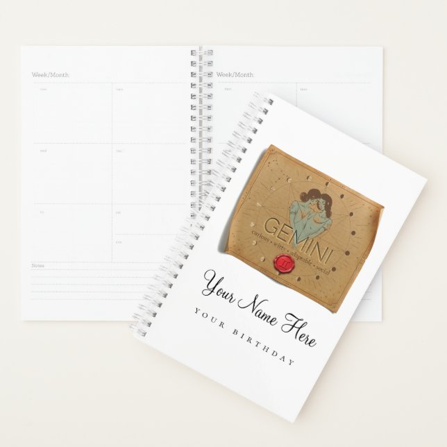Zodiac - Gemini - Personalised Day Planner (Display)