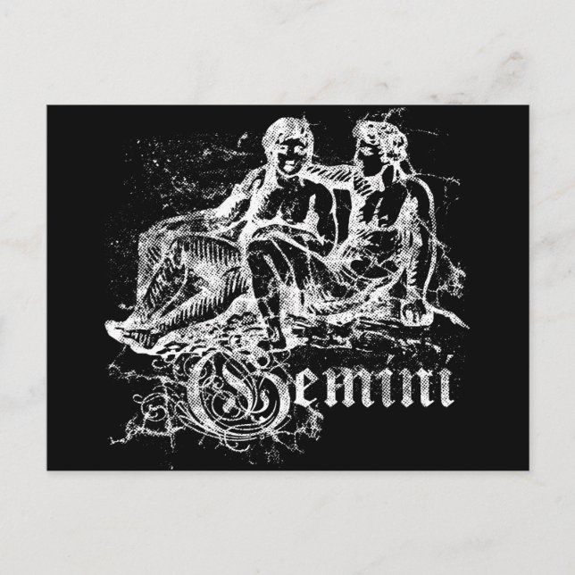 Zodiac Gemini Postcard (Front)