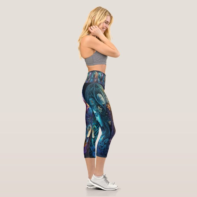 Zodiac Gemini - Pretty Capris Leggings (Right)