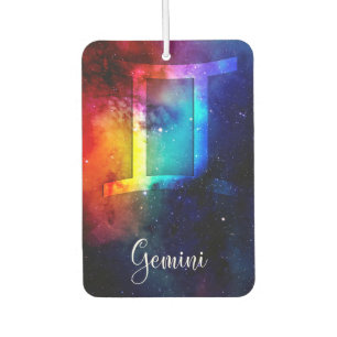 Zodiac : Gemini Rainbow Space Car Air Freshener