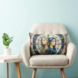 Zodiac - Gemini The Twins Lumbar Cushion