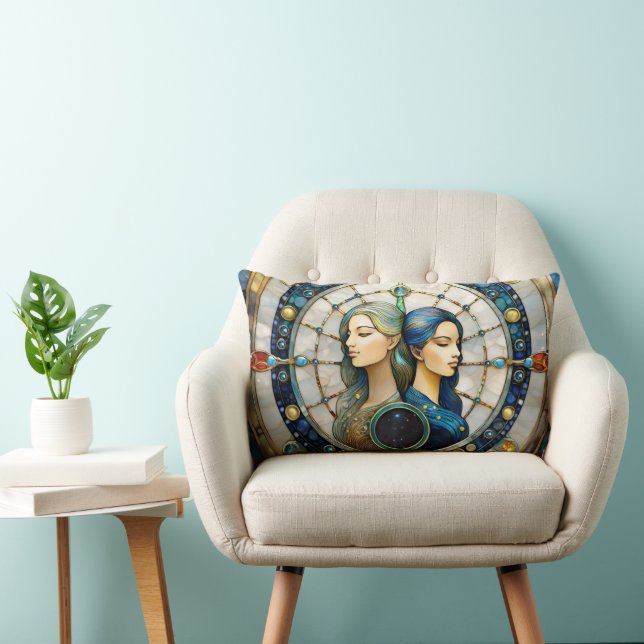 Zodiac - Gemini The Twins Lumbar Cushion (Chair)