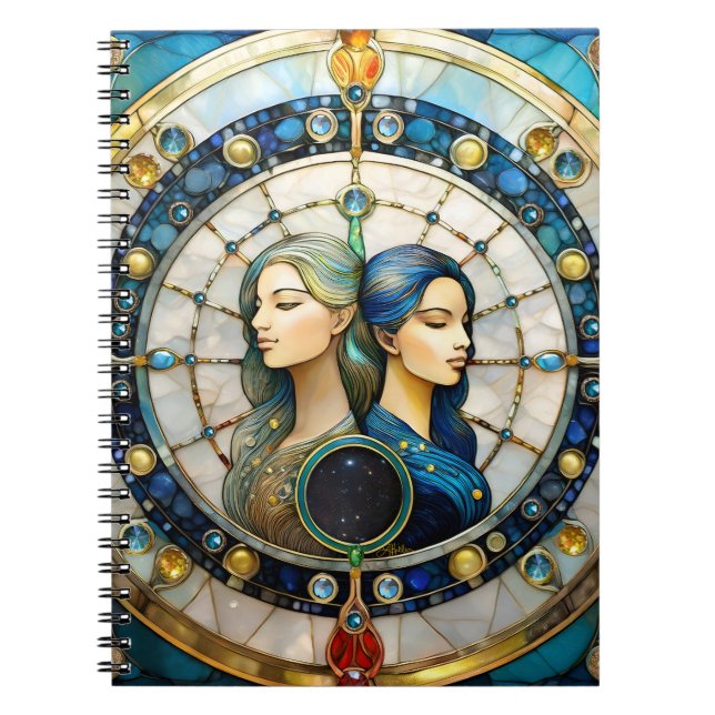 Zodiac - Gemini The Twins Notebook (Front)