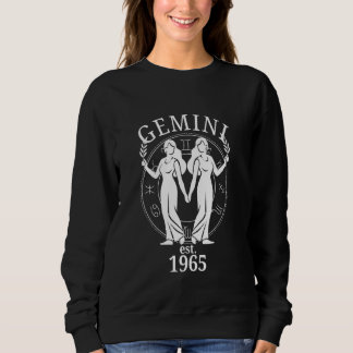 Zodiac Gemini Twins Born in 1965 Sweatshirt