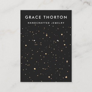 Zodiac Gold Stars Earring Jewellery  Display Card