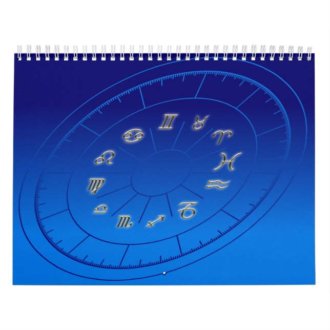 Zodiac golden signs calendar (Cover)