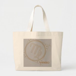 Zodiac Inspired tote bag with Virgo Sign