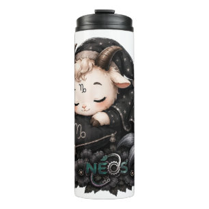 Zodiac Kawaii Neos Capricorn Thermal Tumbler