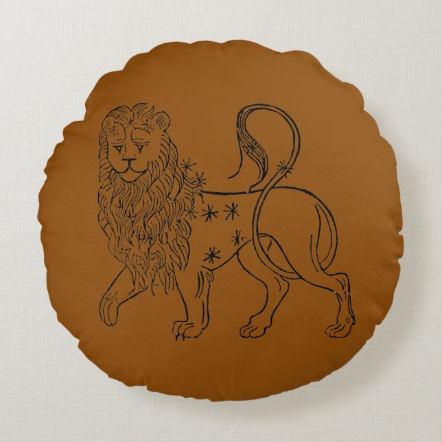 Zodiac: Leo, 1494 Round Cushion (Front)