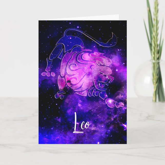 Zodiac : Leo Card (Front)