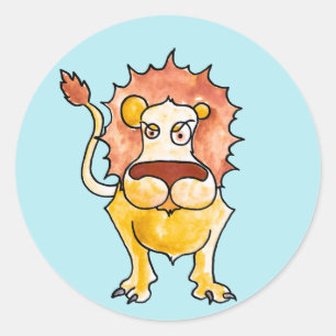 Zodiac Leo Classic Round Sticker