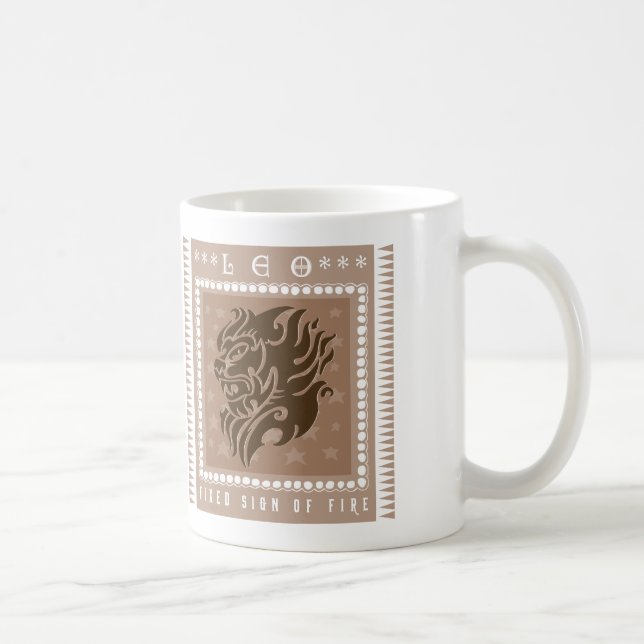 Zodiac Leo Coffee Mug (Right)