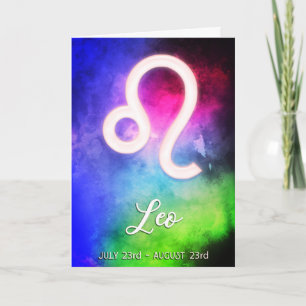 Zodiac : Leo Dates Card