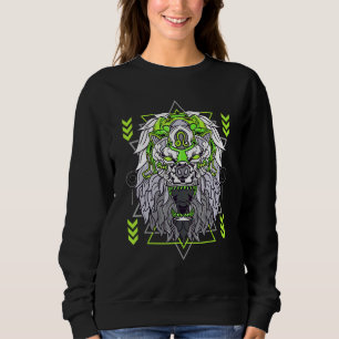 Zodiac Leo Inspired Lion Symbol Related Lion Sign  Sweatshirt
