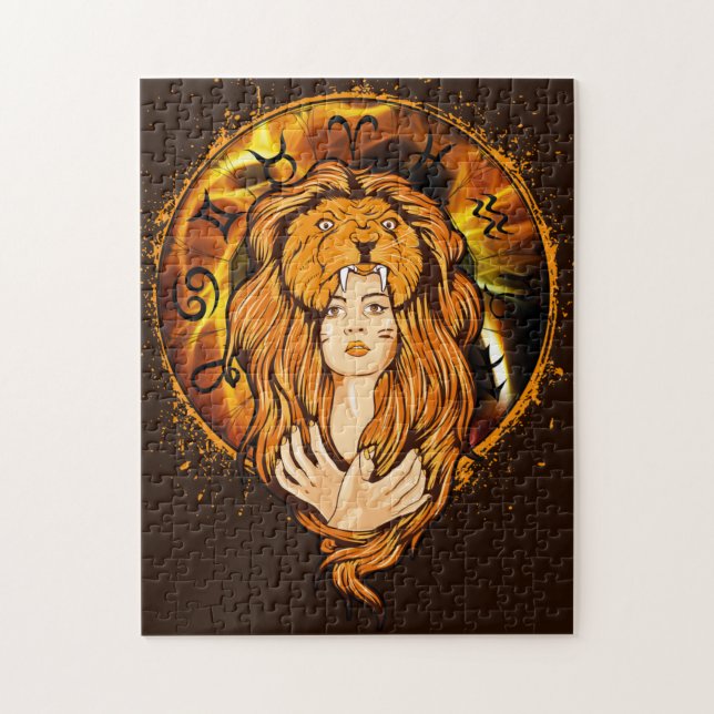 Zodiac Leo Lion Jigsaw Puzzle (Vertical)