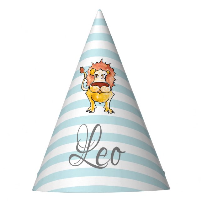 Zodiac Leo Party Hat (Front)