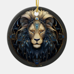 Zodiac Leo Personalized Christmas Ornament