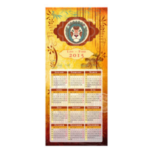 ZODIAC Leo - Rackcard / Postcard / Calendar Rack Card