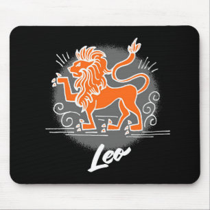 Zodiac Leo Symbol Mouse Pad
