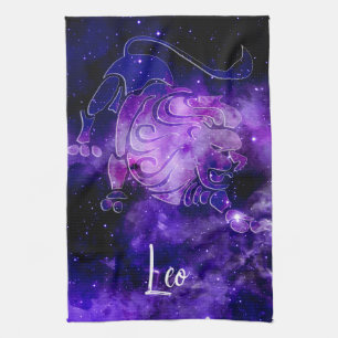 Zodiac : Leo Tea Towel