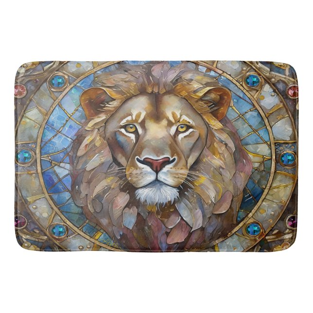 Zodiac - Leo the Lion Bath Mat (Front)