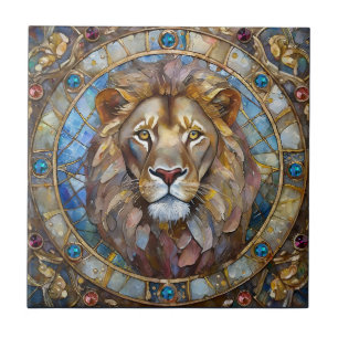 Zodiac - Leo the Lion Ceramic Tile