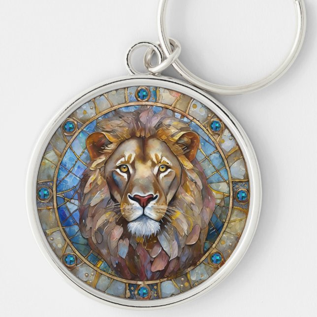 Zodiac - Leo the Lion Key Ring (Front)