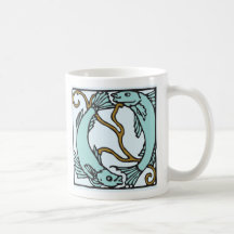 Zodiac letterpress Aries birthday mug