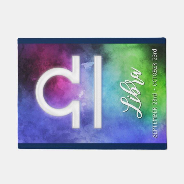 Zodiac : Libra Dates Doormat (Front)