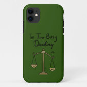 Zodiac Libra "I'm too Busy Deciding" Case-Mate iPhone Case (Back)