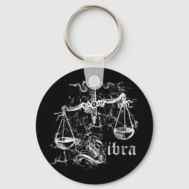 Zodiac Libra Key Ring (Front)