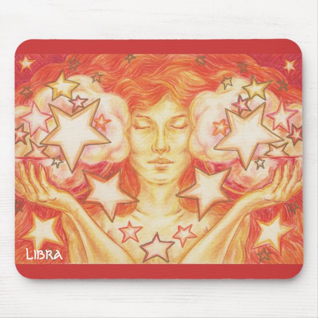 Zodiac Libra mousepad (Front)
