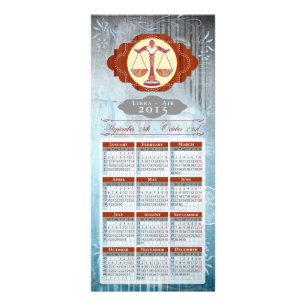 ZODIAC Libra - Rackcard / Postcard / Calendar Rack Card